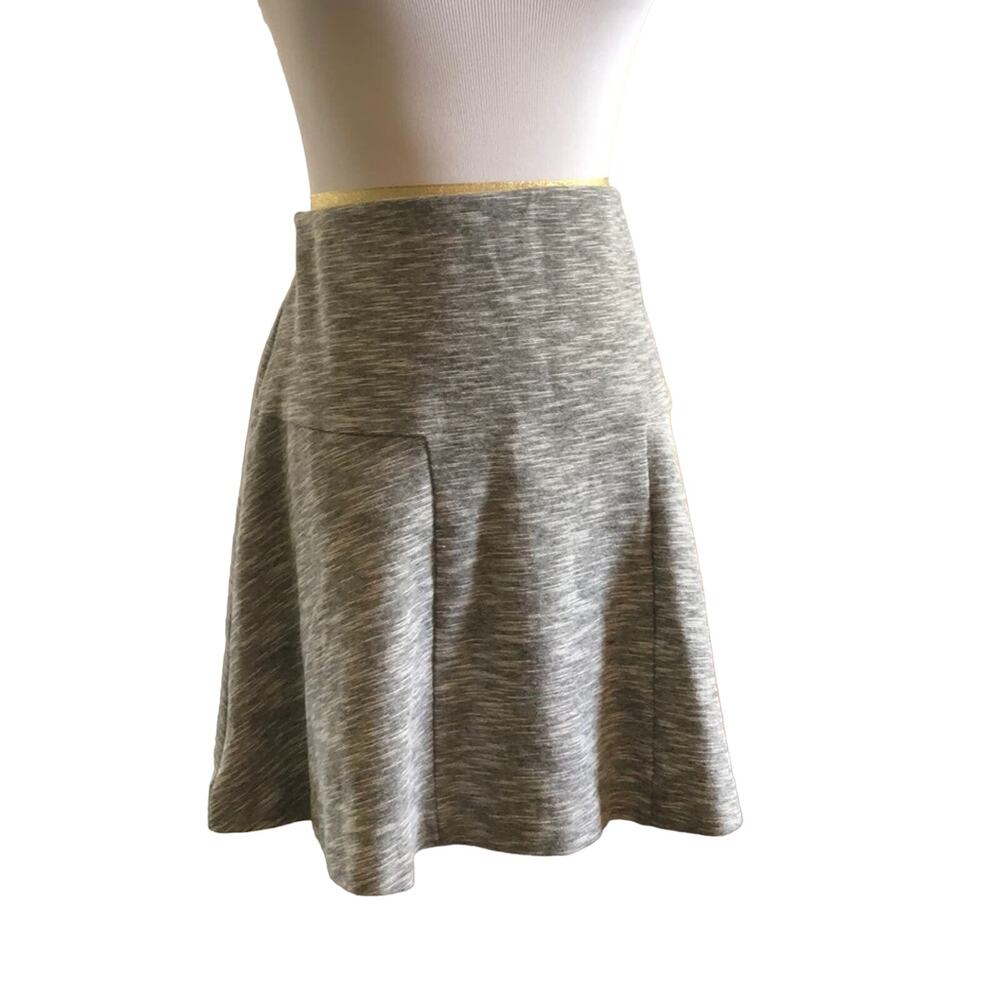 Old Navy Grey Stretch Flared Mini Skirt, Size SP